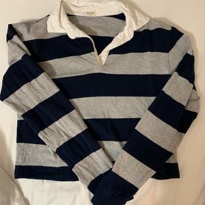 BRANDY MELVILLE LA POLO STRIPED 100% COTTON TOP